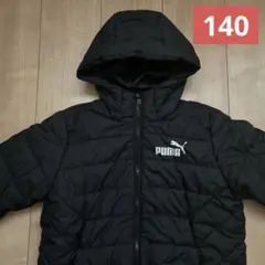 PUMA プーマ　中綿ジャケット　アウター　コート　フード付き　黒　ブラック