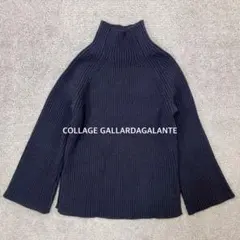 *【COLLAGE GALLARDAGALANTE】リブタートルネックニット
