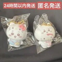 ちいかわ　サンリオ　シークレットマスコットフロッキーチャーム キティ