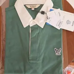 AIGLE 緑色 ポロシャツ Lサイズ　半袖