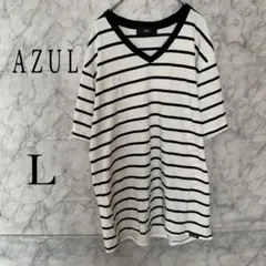 AZUL by moussy Vネック Tシャツ L アズール　メンズTシャツ