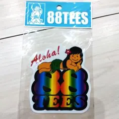 88TEES ステッカー Aloha!