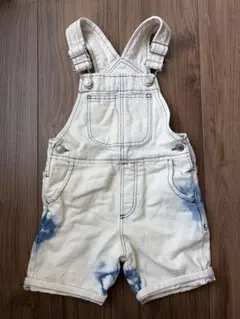 ZARA ホワイトデニム ショートオーバーオール 12-18ヶ月