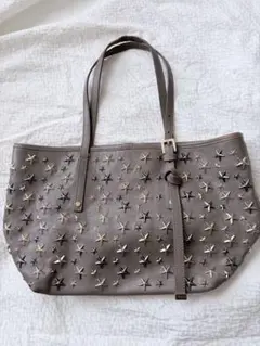 COACH トートバッグ スタッズ 星柄 メタリックグレー - メルカリ