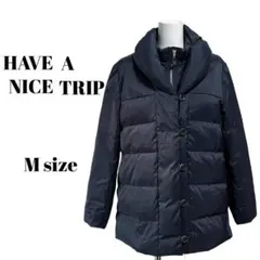 【HAVE A NICE TRIP】 ネイビー ダウンジャケット Mサイズ