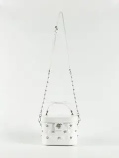 evelyn ハートビジューバニティbag ホワイトのサムネイル