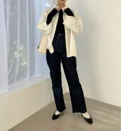 JEANASISジーナシス【eL】Big Cuffs Shirt/191205