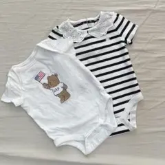 値下げ　GAP ロンパースセット 50cm・60cm