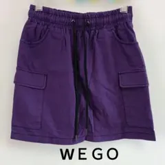 【WＥＧＯ】紫色ポケット付きスカート（内側キュロット）フリーサイズスカート