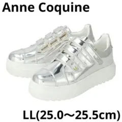 Anne Coquine アンコキーヌ スリーストラップ合皮軽量スニーカー25①のサムネイル