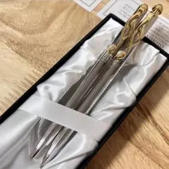 ミキモト MIKIMOTO ボールペン シャープペン 音符 パール付き 真珠付き