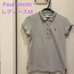 ポールスミス 半袖刺繍ポロシャツ グレーM