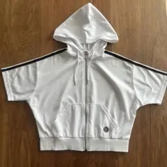 ピンクラテ　半袖パーカー　140
