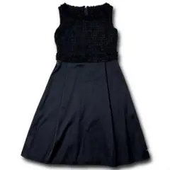 ANAYI ✨美品✨ ノースリーブ ドッキング ワンピース ラメ ツイード 38 