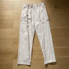 ホワイト ワークパンツ ゴムウエストのサムネイル
