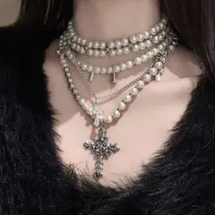 y2k フェアリー グランジ トレンド 平成ギャル 十字架 ネックレス