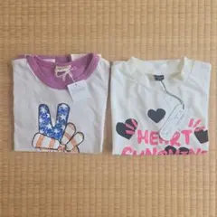 【新品】DILASH/Grinrab Tシャツ女の子 2枚セット 120cmのサムネイル