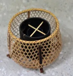 値下げ竹細工　花入れ竹　竹籠　花器　置物飾り　箱入れ