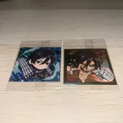 進撃の巨人 ミカサ　エレン 2点セット　ウエハースシール