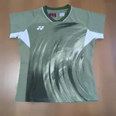 YONEX ヨネックス ゲームシャツ カーキ XOサイズ - メルカリ
