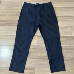 【美品】BEAMS フランネルスラックス ネイビー XL