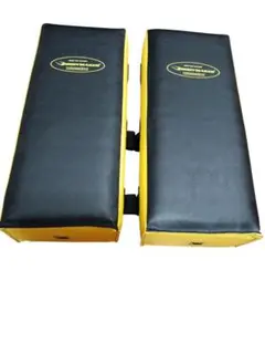 BODYMAKER(ボディメーカー) 合成皮革製キックミット ブラック/イエロー