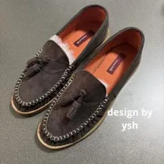 design by ysh タッセルシューズ　ブラウン　サイズ27cm