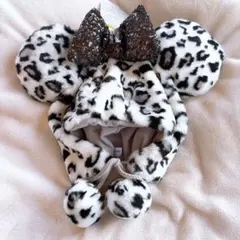 ディズニー ミニー ファンキャップ ヒョウ柄 レオパード柄 ピンク