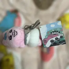 おぱんちゅうさぎ　吊り革マスコット　ぬいぐるみ 鈍行機関車