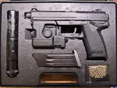 希少影縫カスタム　ソーコムmk23東京マルイ　ファースト　おまけ付き！ 東京マルイ SOCOM MK23 影縫並サイレンサーロングレンジカスタム 東京