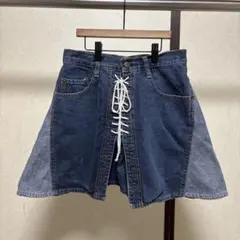 hysteric glamor デニム　レースアップ　ミニスカート