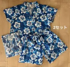ハイビスカス柄セットアップ　2セット
