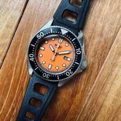 美品 希少 稼働 セイコー クォーツ ダイバーズウォッチ オレンジ文字盤 Yahoo!オークション -「seiko ダイバー オレンジ」の落札相場