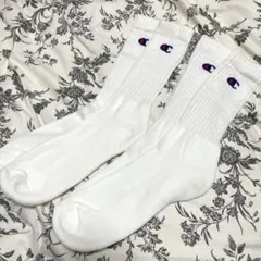 【未使用】Champion ホワイトソックス 2足セットLサイズ（25-27）
