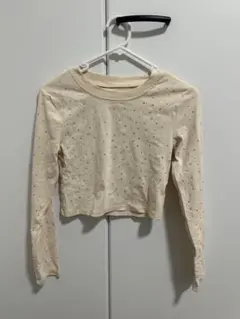 shein ストーン付きミニロンT