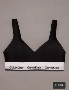 Calvin Klein ブラック ブラジャーとショーツセット M