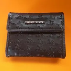 Hello Kitty ブラック三つ折り財布