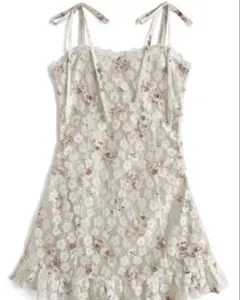 GRL レース花柄キャミミニワンピース[jm032]