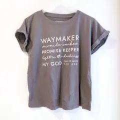 SHEIN グレー プリント Tシャツ 半袖　Sサイズ