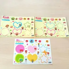 ちゃお　キャラデコレーションシール使いかけ　3シート