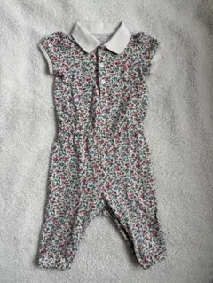 花柄半袖ロンパース　ポロラルフローレン　70cm