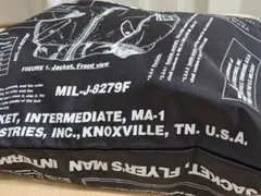 アルファインダストリーズМＡー１図柄メンズ用縦４８X横幅４４センチトートバック