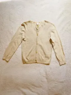 après les cours キッズ ベージュ ニット カーディガン 120