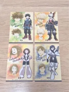 僕のヒーローアカデミア ポストカード 緑谷出久 爆豪勝己 麗日お茶子 飯田天哉