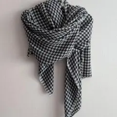千鳥格子柄　ストール