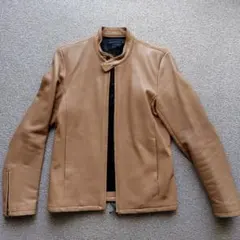 【良質感】羊革 ラムレザー シングルライダースジャケット