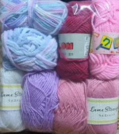 残り毛糸・使いかけ毛糸①　まとめ売り　合計259g