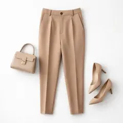 ZARA♡レディース テーパードパンツ ベージュ きれいめ S