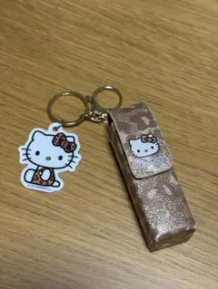 ハローキティ　レオパード柄リップケース