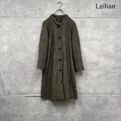 Leilian レリアン ノーカラー プードルコート　日本製 N1654のサムネイル